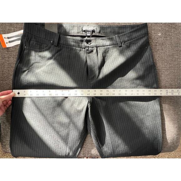 Women's Dress Pants, DKNY, XXL, Black Pinstripe, Stretch, NWT, Pull On - Picture 9 of 11